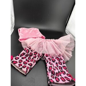 Cabbage Patch Kids Doll Clothes Pink Leopard Sparkly Ballerina Leggings Cheetah